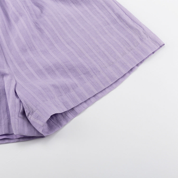 Yselia™ | Breezy Button-Up and Shorts Set