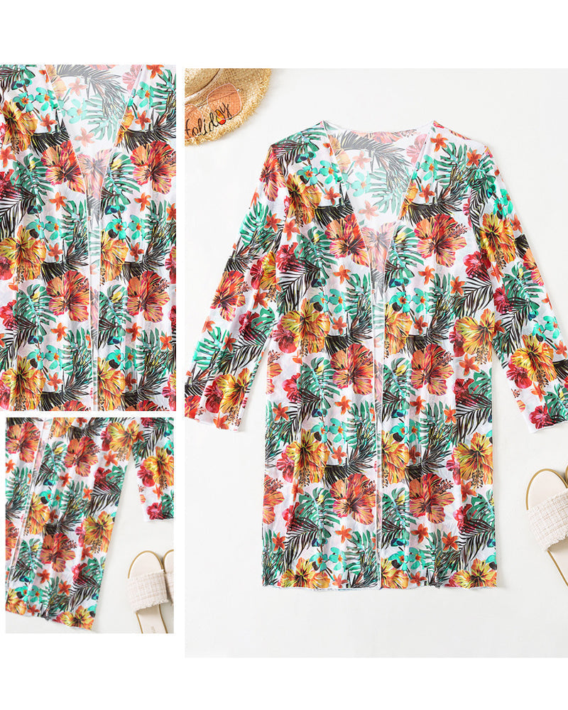 Keilani | Tropical Print Bikini and Cover-Up Edition