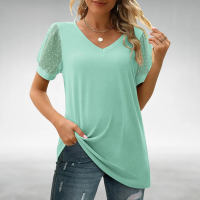 Artiselle | Celeste™ - Elegant V-Neck Top