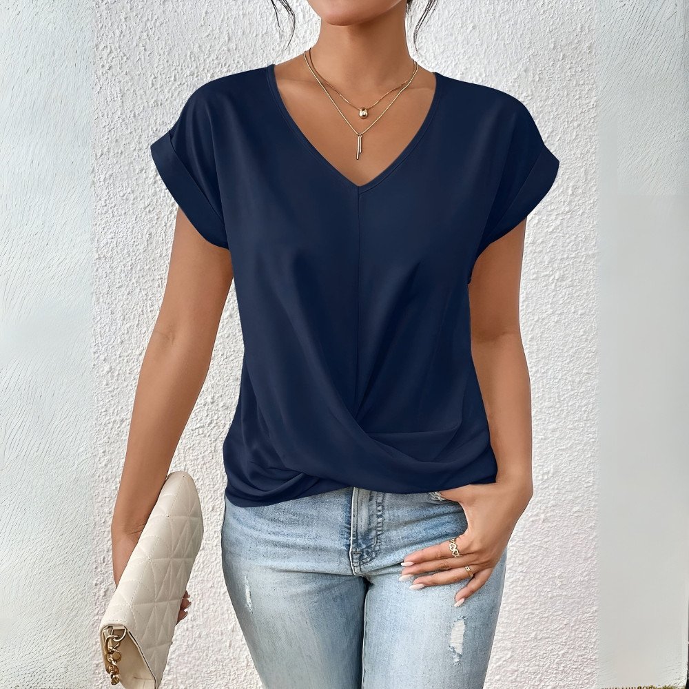 CLASSIC V-NECK COTTON WOMEN'S TEE | ISLA