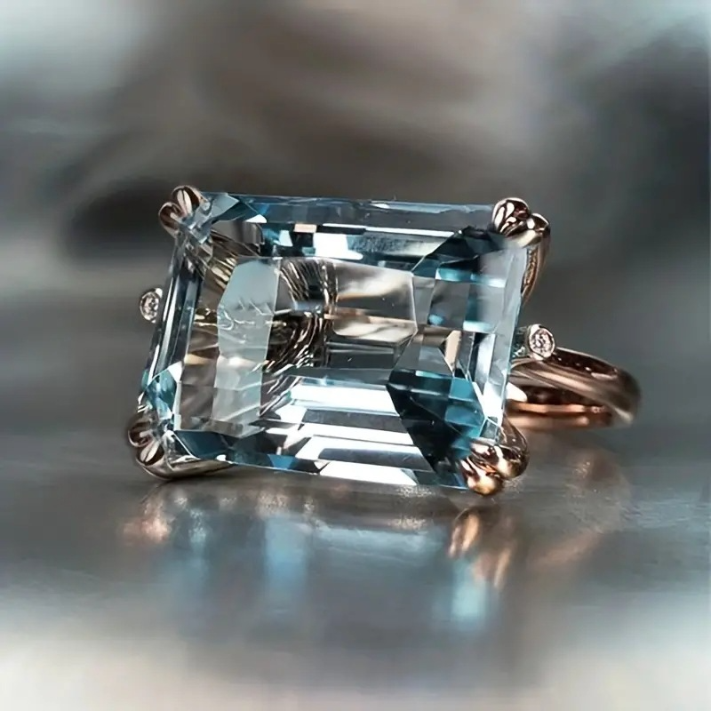 Aubrielle – Vintage Blue Zirconia Ring