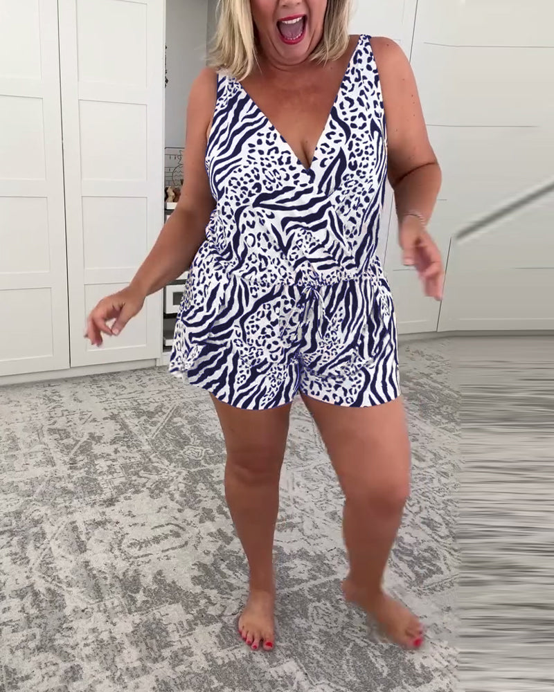 Sanne | Swimsuit with Summer Print