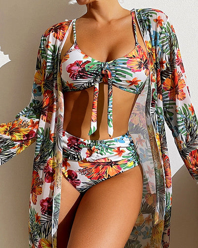 Keilani | Tropical Print Bikini and Cover-Up Edition