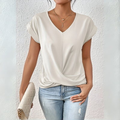 CLASSIC V-NECK COTTON WOMEN'S TEE | ISLA