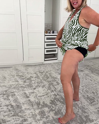 Sanne | Swimsuit with Summer Print