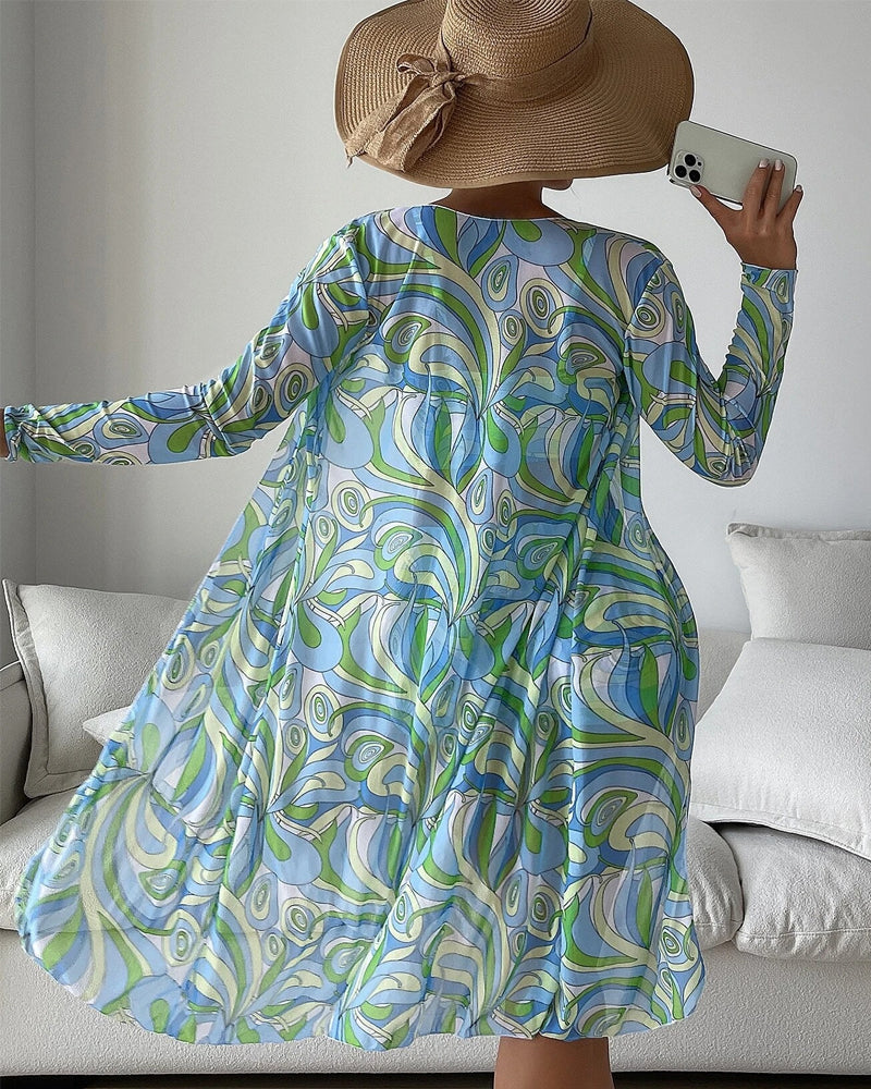 Lillian | Three-Piece Printed Bikini Swimsuit Edition