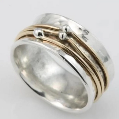 Frankie - Vintage Gold Layered Silver Ring