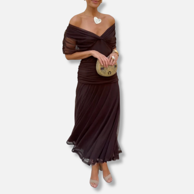 Elysea™ Luna - Elegant Dress With V-Neckline