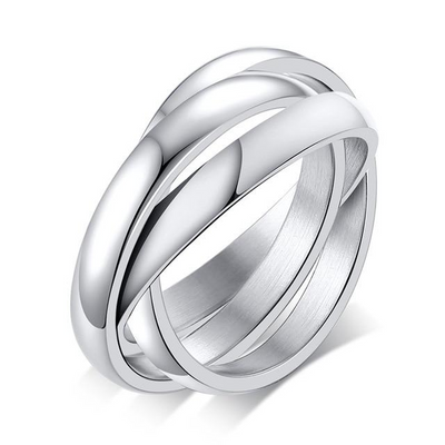 Everlynn – Three-Toned Loop Ring