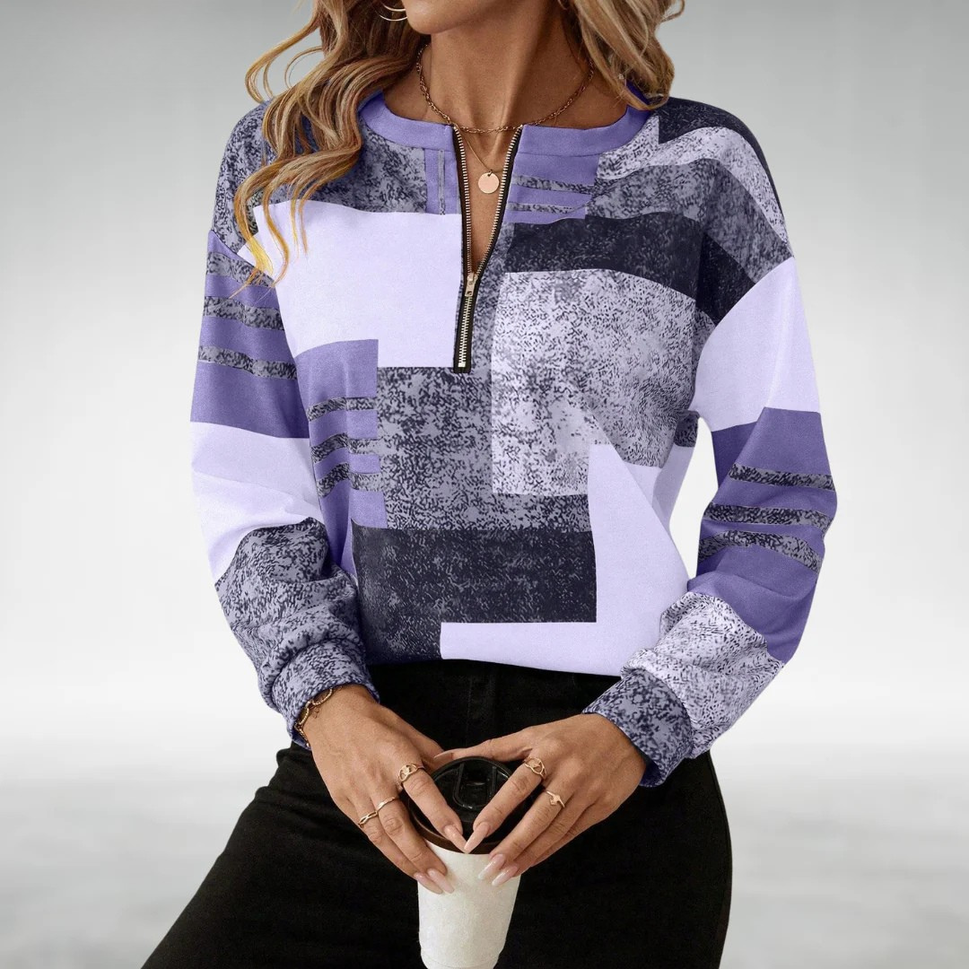 Vanny | Elegant Half-Zip Jumper