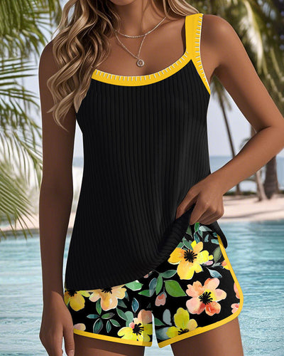 Isabelle | Comfortable Tankini with Floral Print