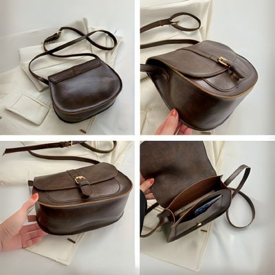 Evelyn Classic Saddle Crossbody Bag