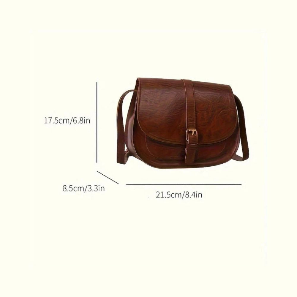 Evelyn Classic Saddle Crossbody Bag