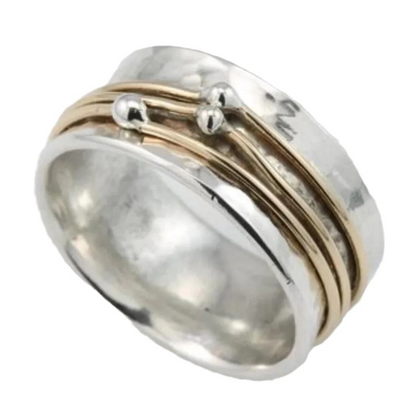 Frankie - Vintage Gold Layered Silver Ring