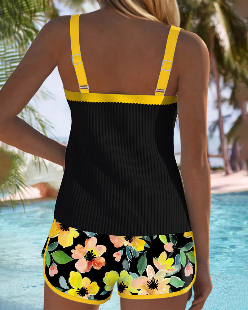 Isabelle | Comfortable Tankini with Floral Print