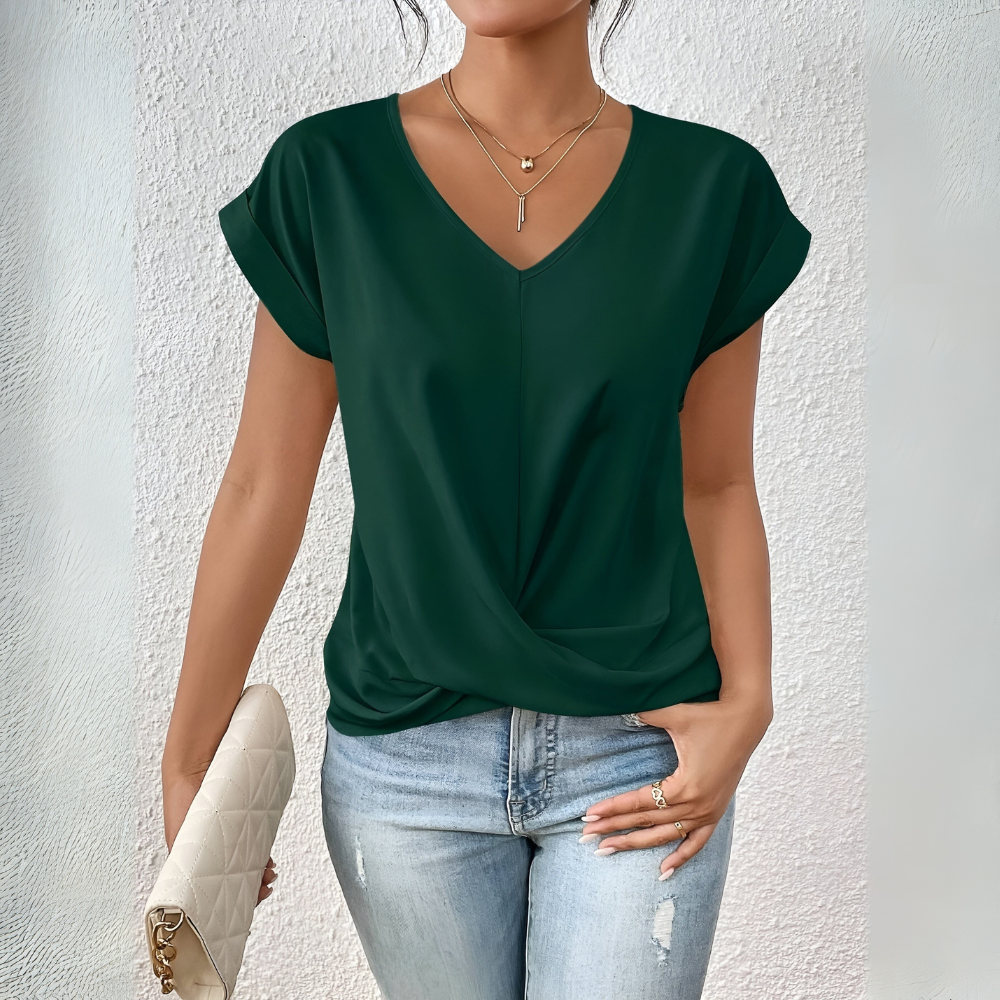 CLASSIC V-NECK COTTON WOMEN'S TEE | ISLA