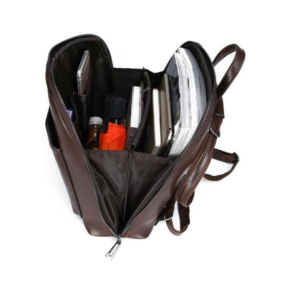 Classic Double-Zip Backpack - Sleek Design