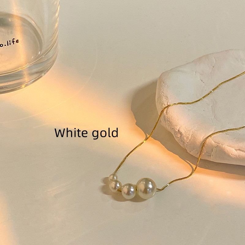 Annalise - Gold Freshwater Pearl Necklace