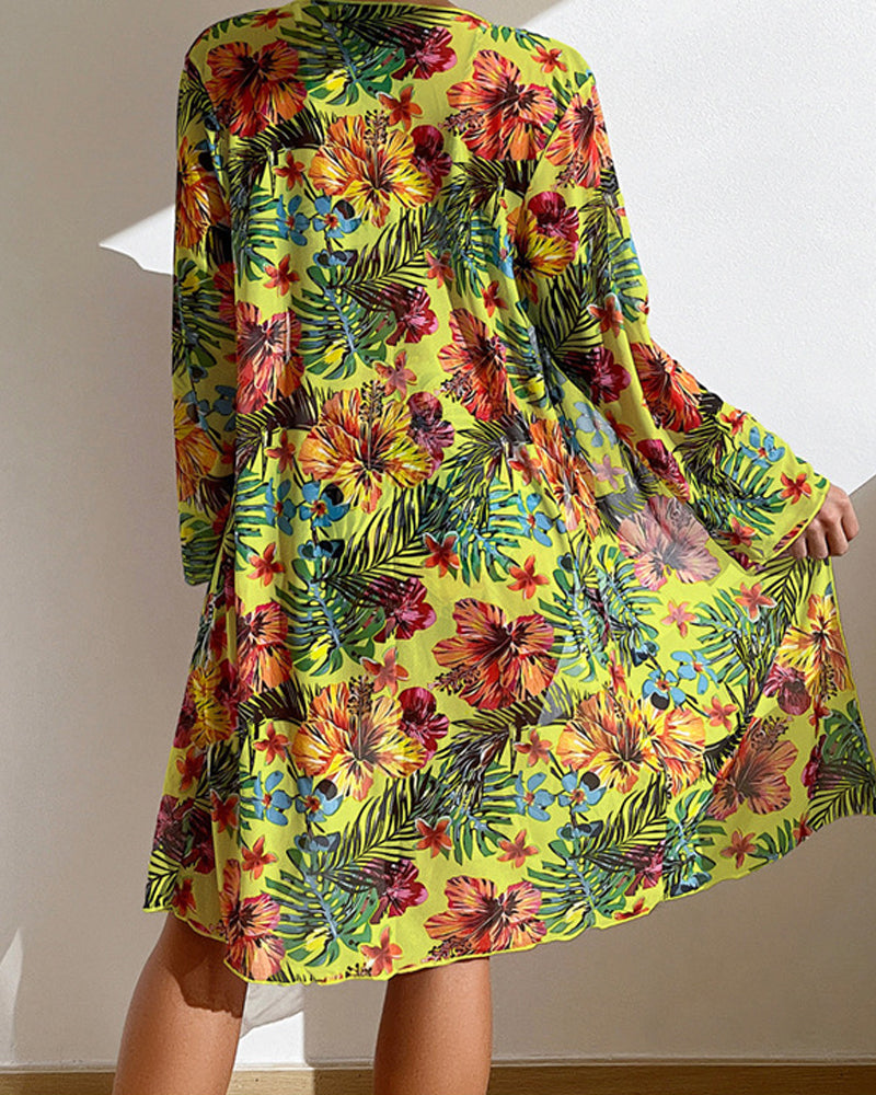 Keilani | Tropical Print Bikini and Cover-Up Edition