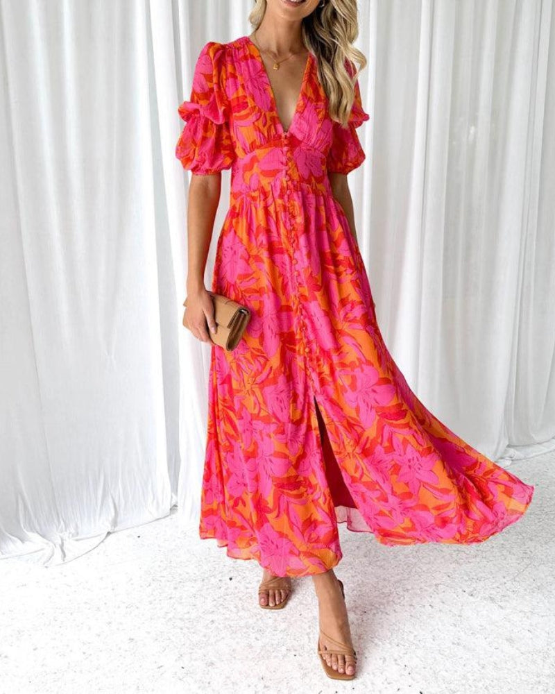 DERANA | MAXI DRESS RED ROSE