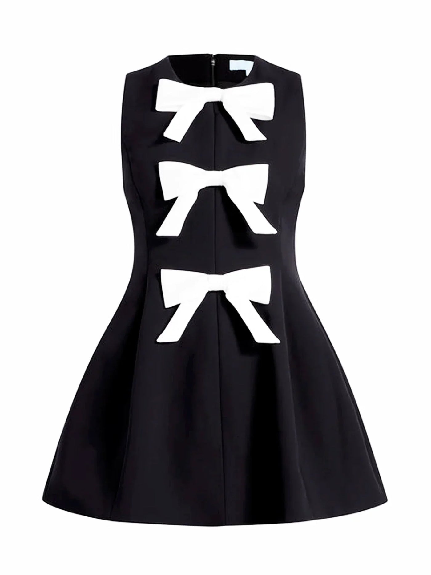 Devona - Front-Bow Frock Style Mini Dress