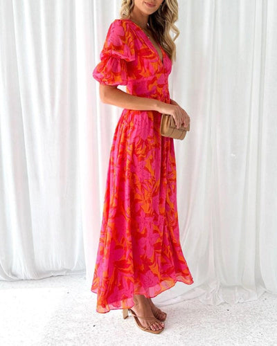 DERANA | MAXI DRESS RED ROSE