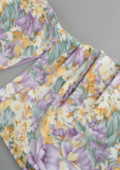 Dalina | Floral One-Sleeve Dress