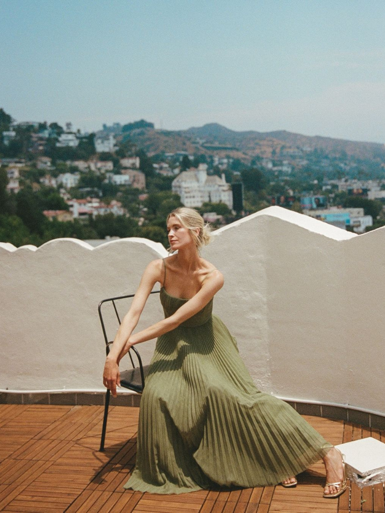 Claire | Stylish Green Dress