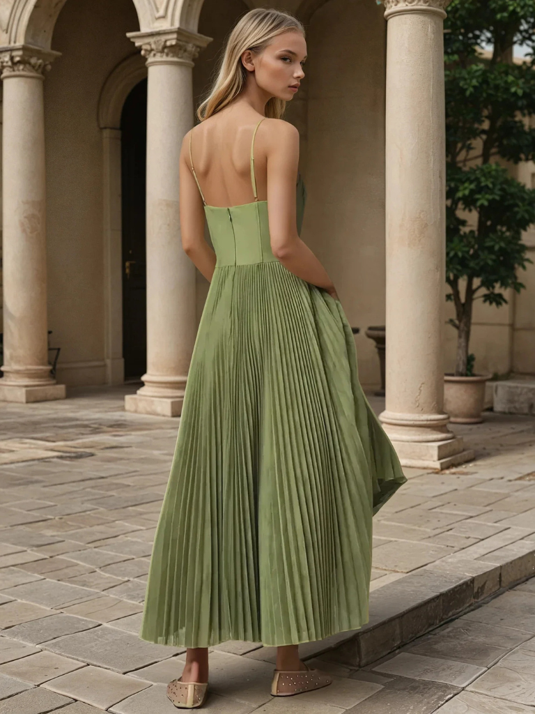 Claire | Stylish Green Dress