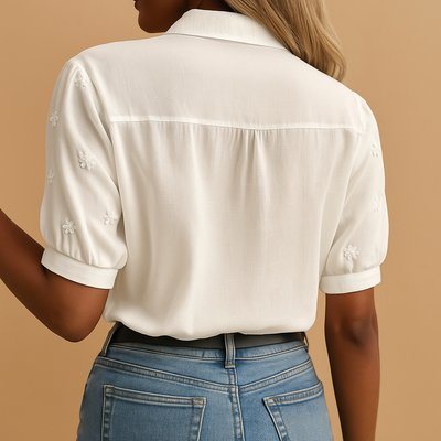 Elvira | Stylish Women's White Blouse