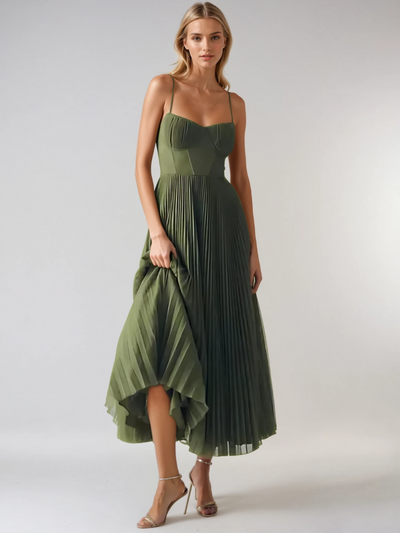 Claire | Stylish Green Dress