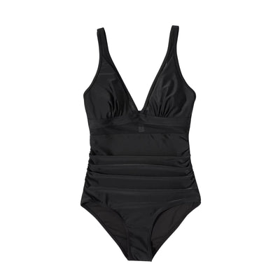 Jennie | Mesh-Detail Shaping Swimsuit