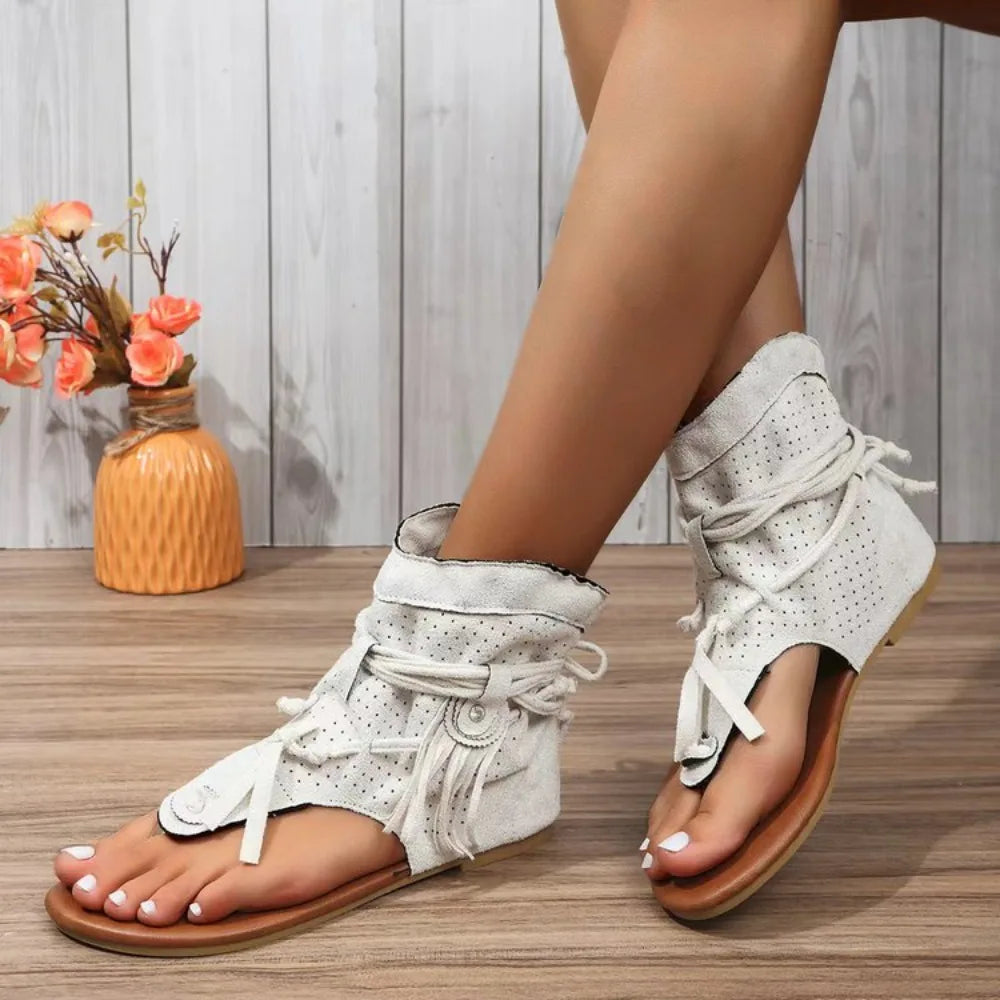 Zahara | Fringe Accent Sandals