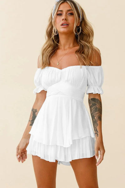 White Ruffle Dream Dress