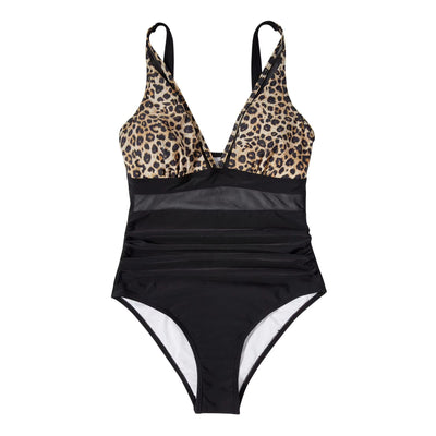 Jennie | Mesh-Detail Shaping Swimsuit