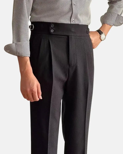 Astin - Waffle High Waist Trousers