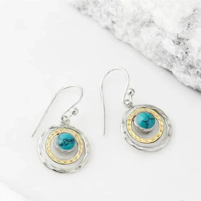 Cecily - Boho Saturn Earrings