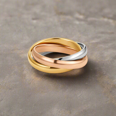 Everlynn – Three-Toned Loop Ring