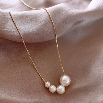 Annalise - Gold Freshwater Pearl Necklace