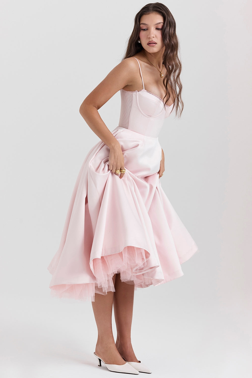 Cindy Tulle Midi Dress