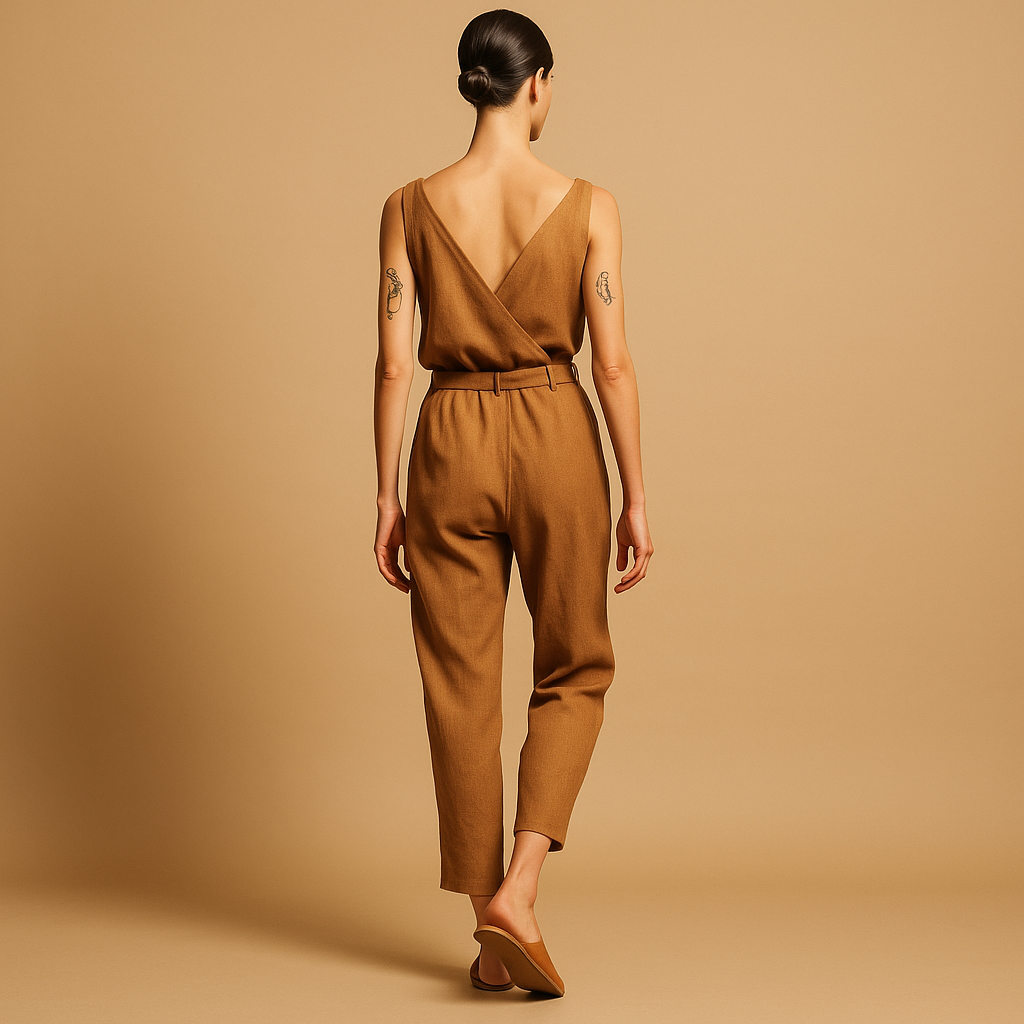 Women's Adjustable Waistband Lightweight Jumpsuit | Myrthe
