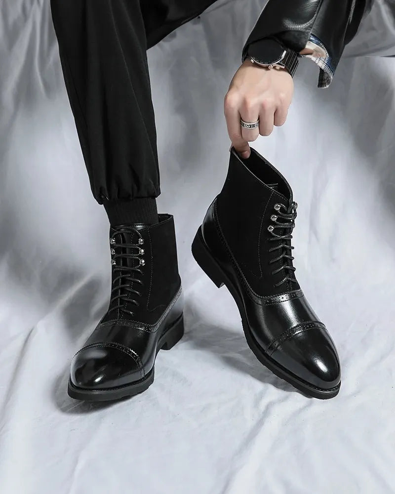 Barrett - Lace-Up Booties