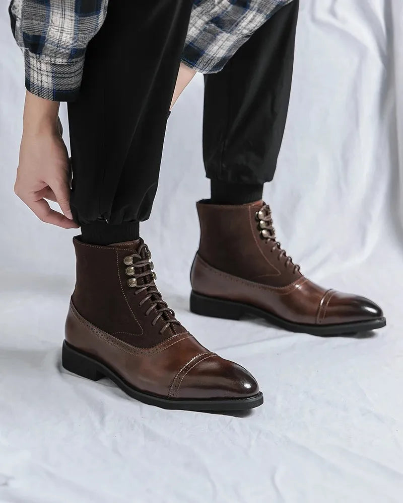 Barrett - Lace-Up Booties