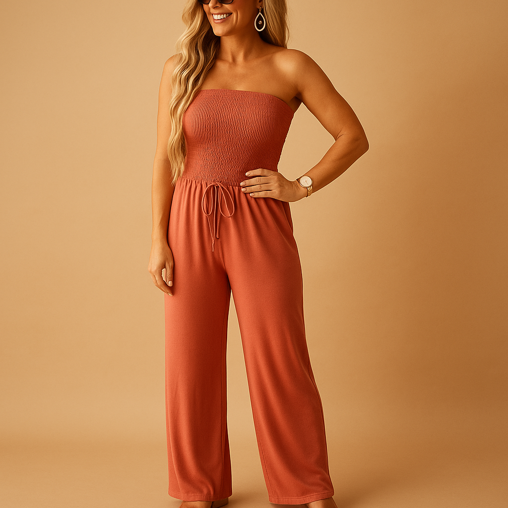 Elegant Off-Shoulder Summer Jumpsuit for Women | Linde