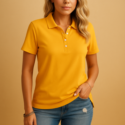 Elena Elegant Fit Women's Polo Shirt - Stylish and Chic