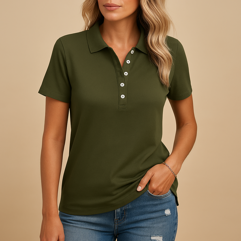 Elena Elegant Fit Women's Polo Shirt - Stylish Design