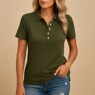 Elena Elegant Fit Women's Polo Shirt - Stylish Design