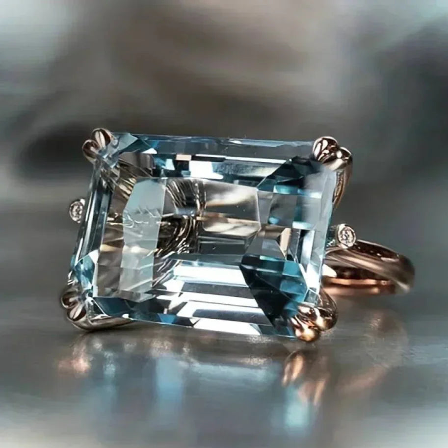 Aubrielle – Vintage Blue Zirconia Ring