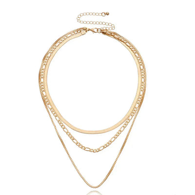 Giselle – Vintage Gold 3-Piece Layered Necklace
