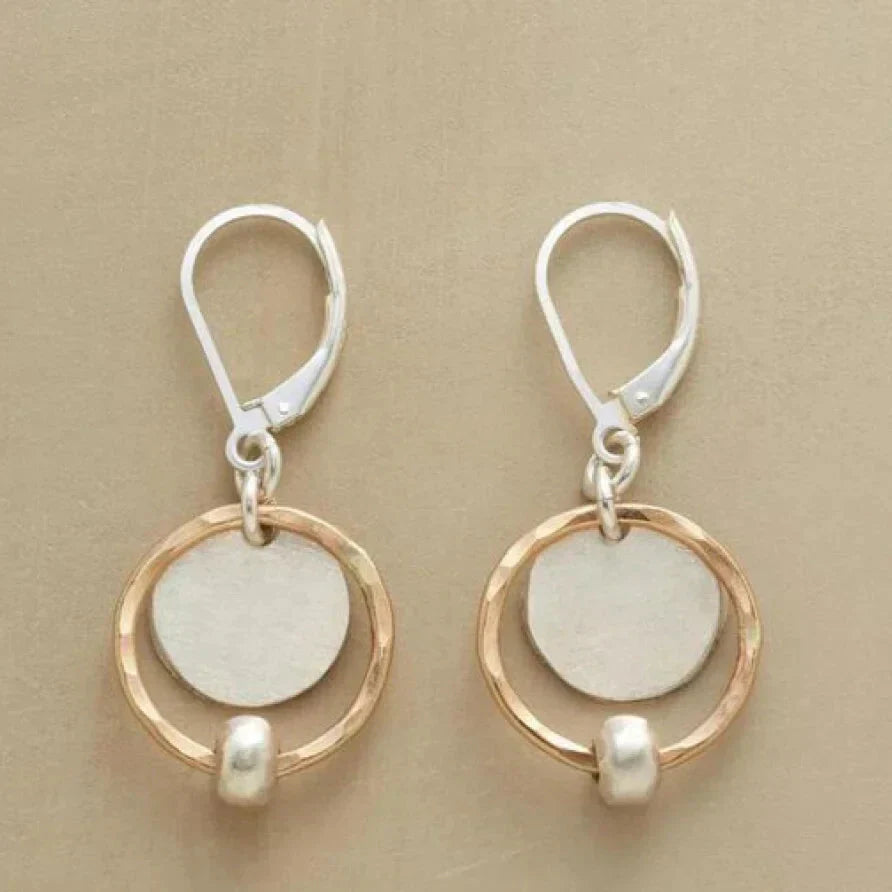 Belle – Vintage Gold & Silver Plated Pearl Earrings